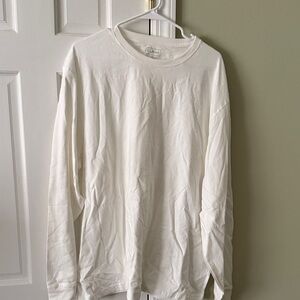 L.L. Bean Crisp White Long Sleeve Tee